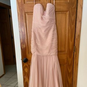 Blush pink amsale wedding dress! Never worn!!